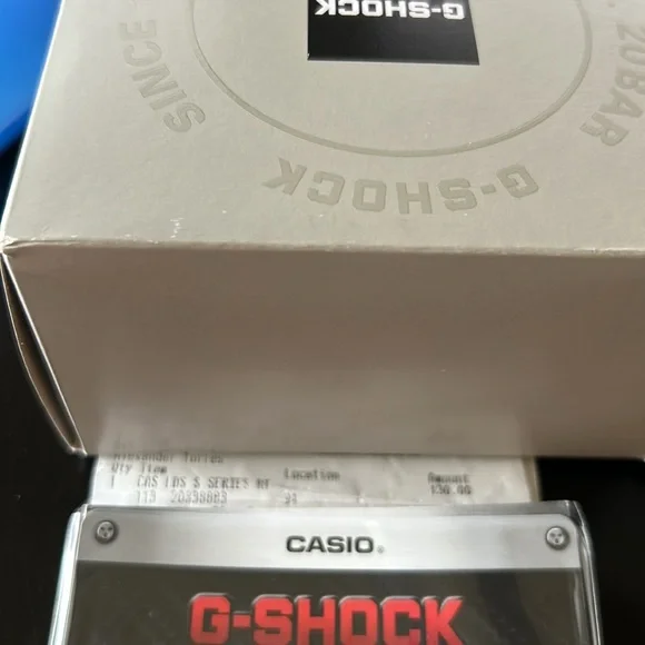 G Shock Light Cream band with a Rose Gold face, new in box - Picture 3 of 4